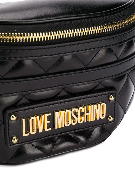 moschino leather belt bag